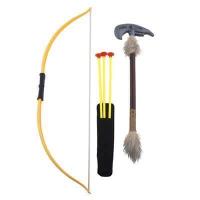 set arco e ascia da indiano