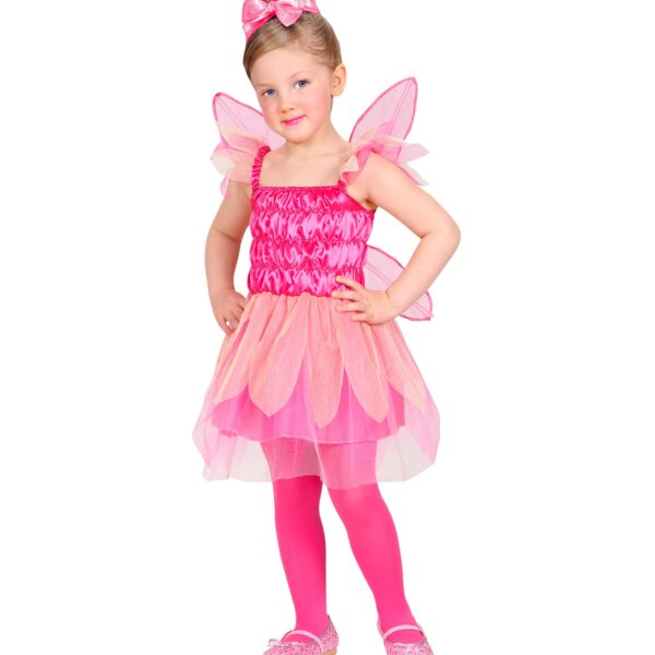 costume da fata dei boschi rosa