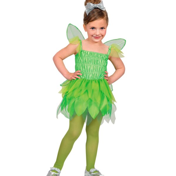 costume da fata dei fiori verde