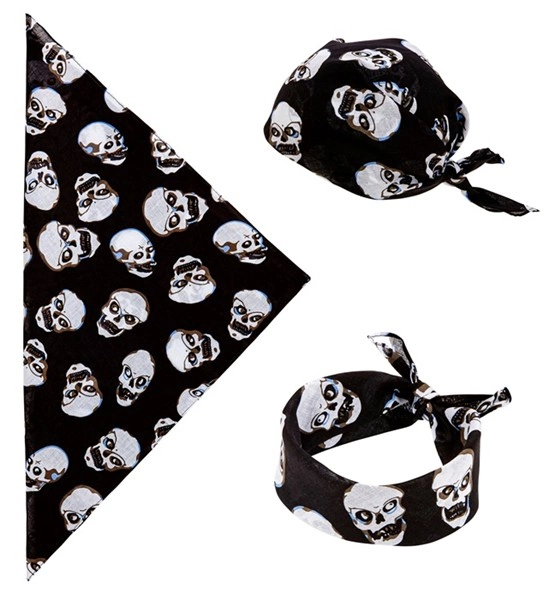 bandana pirata con teschi