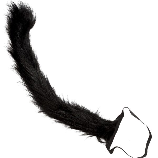 coda da gatto nera in pelo
