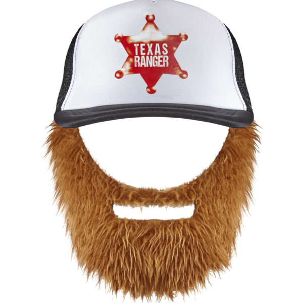 cappellino e barba da chuck norris