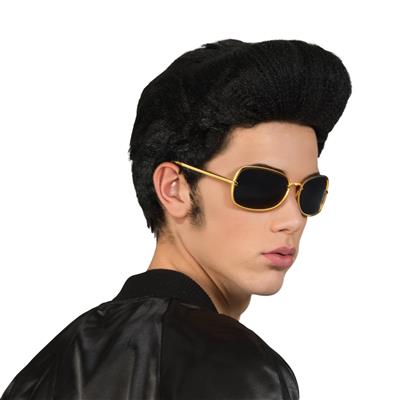 parrucca nera rock