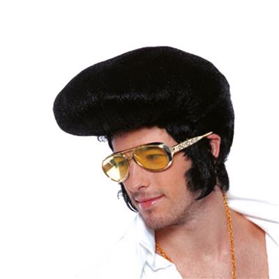 occhiali oro con basette da elvis