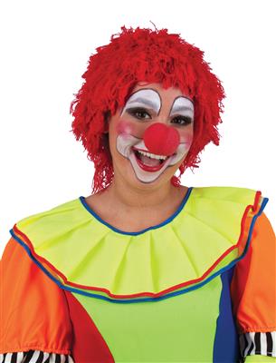 parrucca rossa da clown