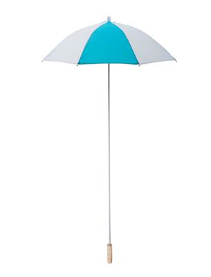 ombrellino azzurro e bianco da clown