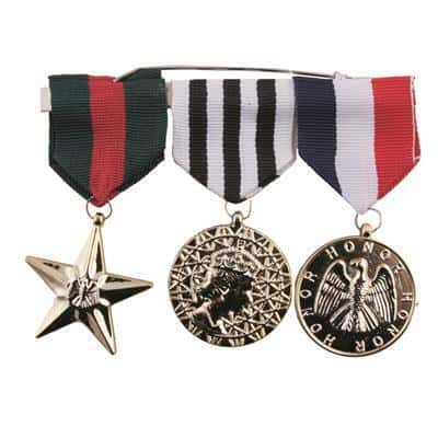 gradi medaglie in metallo militari