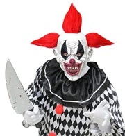 maschera da clown demoniaco
