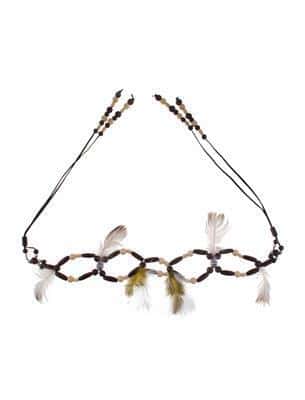 collana da indiano con piume