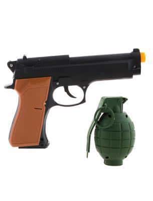 kit pistola e bomba a mano