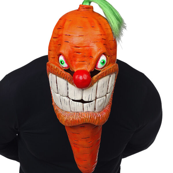 maschera integrale in lattice da carota arrabbiata