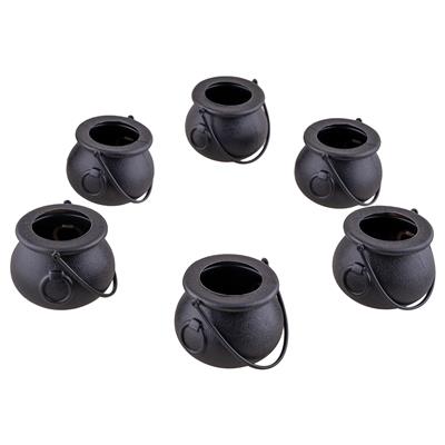 mini calderone da strega nero