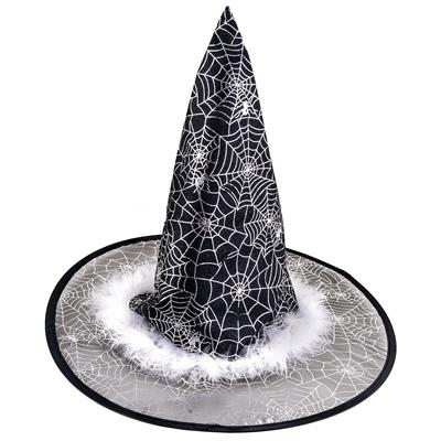 cappello nero o viola alto da strega