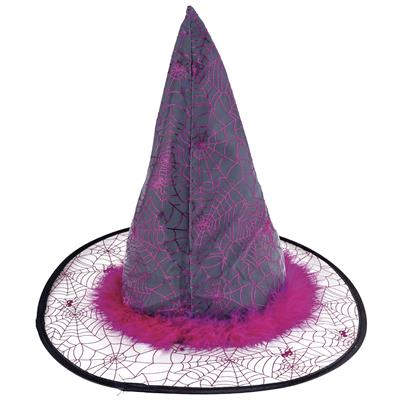 cappello nero o viola alto da strega