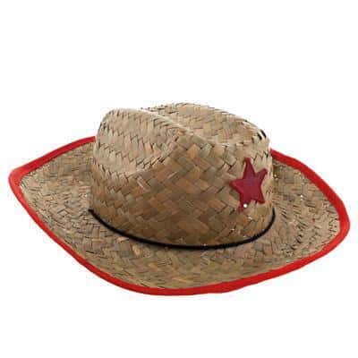 cappello da sceriffo in paglia
