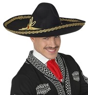 cappello nero da messicano mariachi
