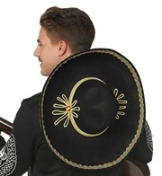 cappello nero da messicano mariachi
