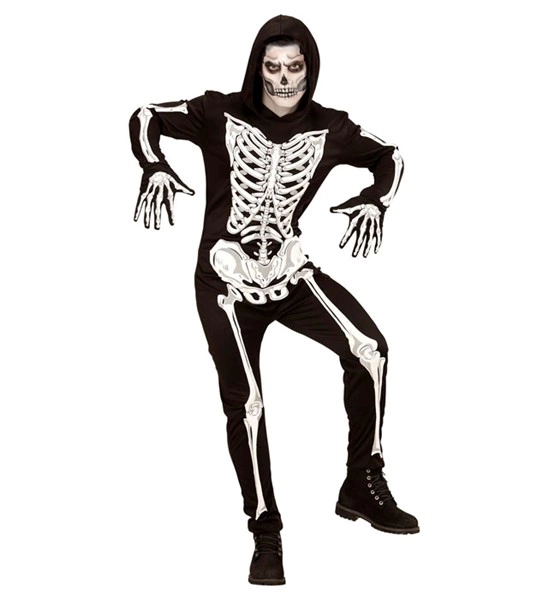 costume da scheletro