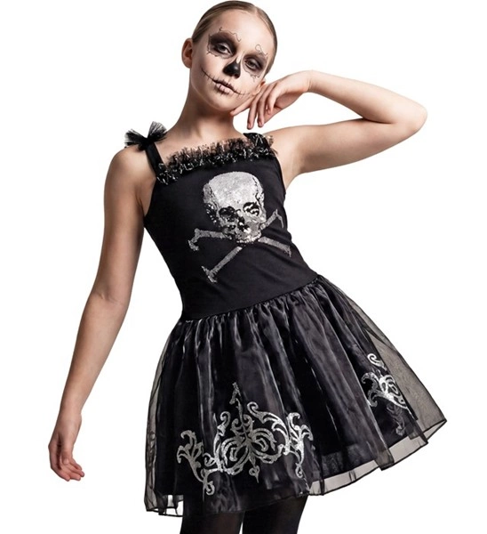 costume da scheletro ballerina