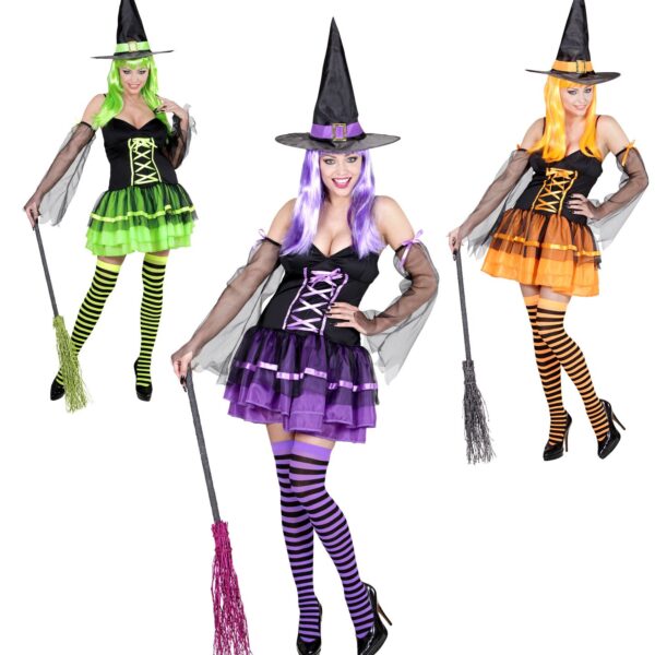 costume da strega colori assortiti