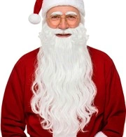 maxi barba bianca di babbo natale