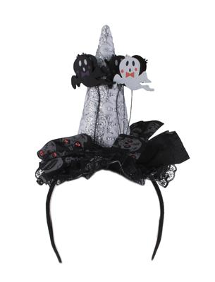 mini cappello da strega argento