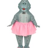 costume da ballerina ippopotamo gonfiabile