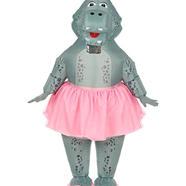 costume da ballerina ippopotamo gonfiabile