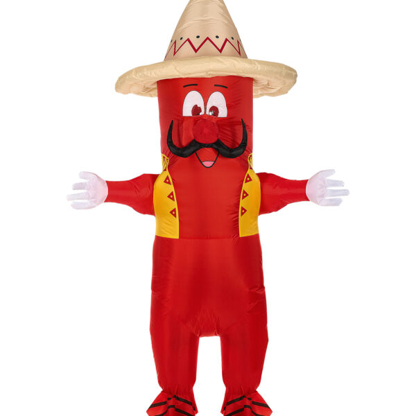 costume da chili messicano gonfiabile