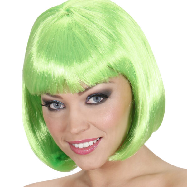 parrucca da pin up a caschetto verde