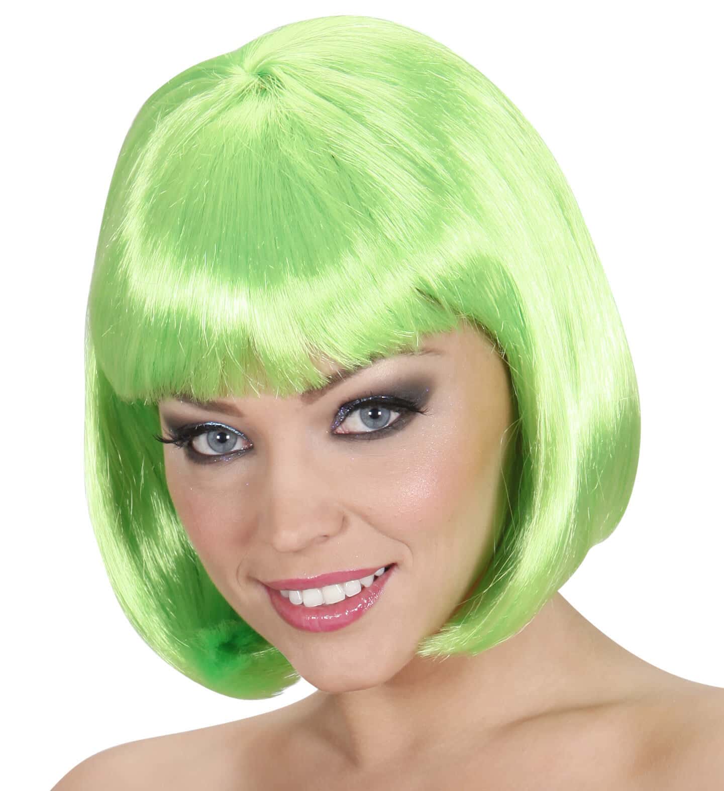 parrucca da pin up a caschetto verde