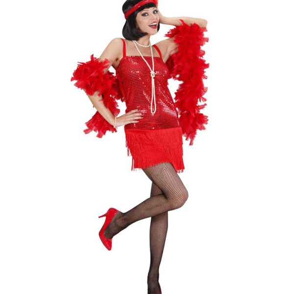 costume da charleston rosso