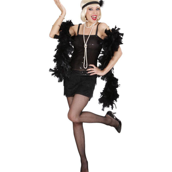 costume da charleston nero
