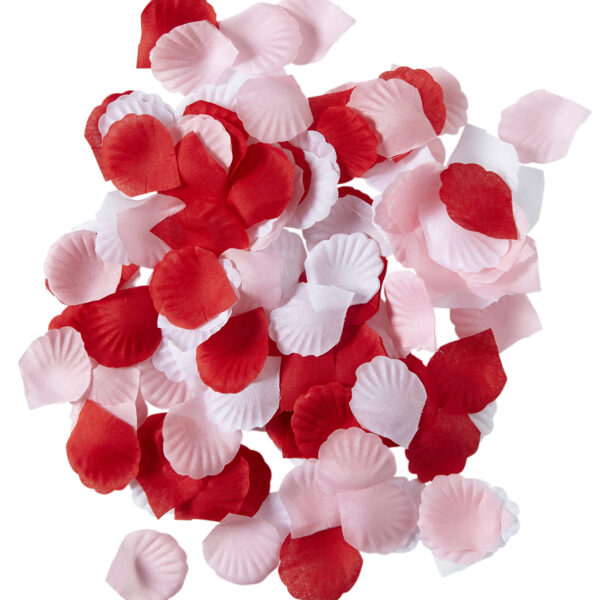 confezione di petali rossi e rosa
