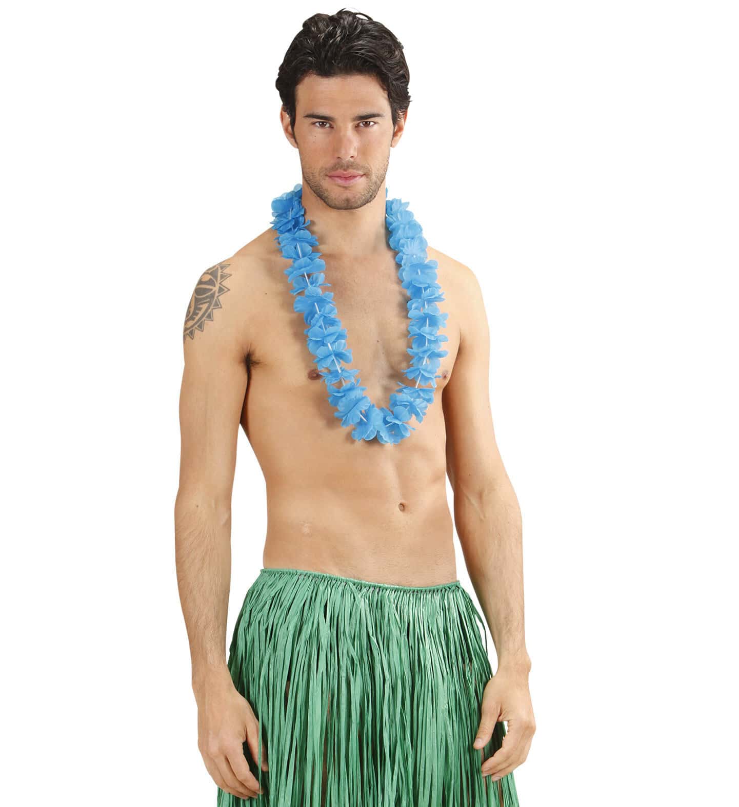 collana hawaiana azzurra