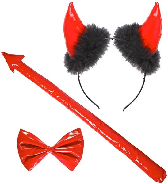 set da diavolessa rosso in vinile