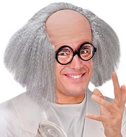parrucca da scienziato pazzo