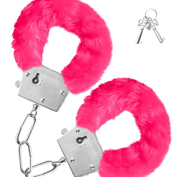 manette con pelo rosa