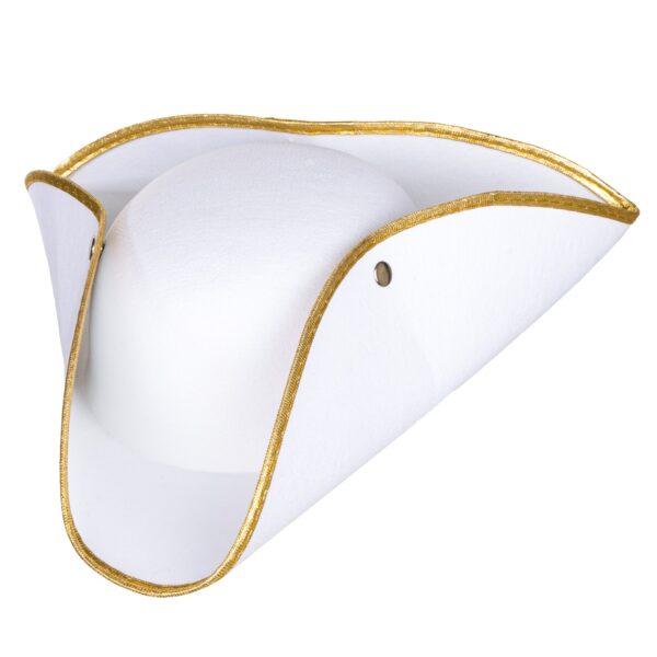 cappello tricorno bianco