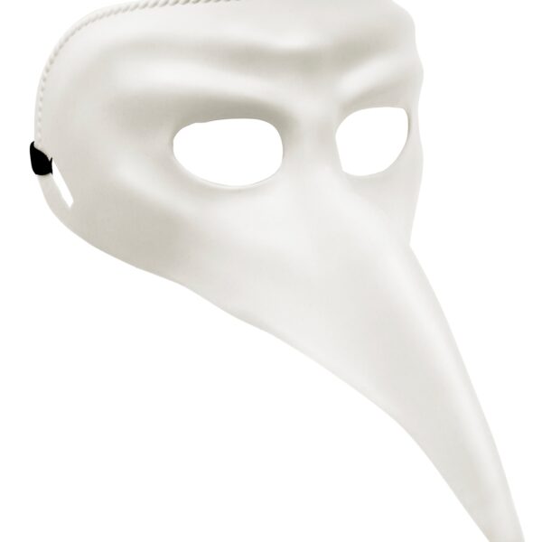 maschera veneziana da medico della peste bianca