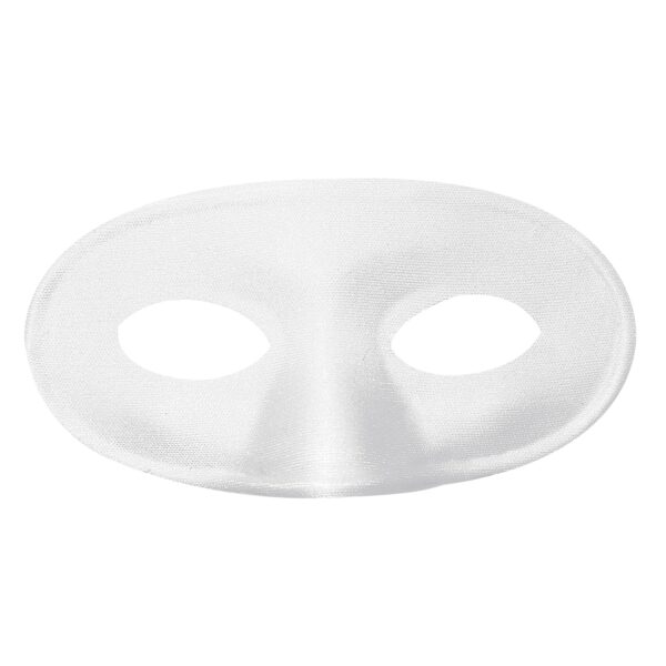 maschera domino bianca
