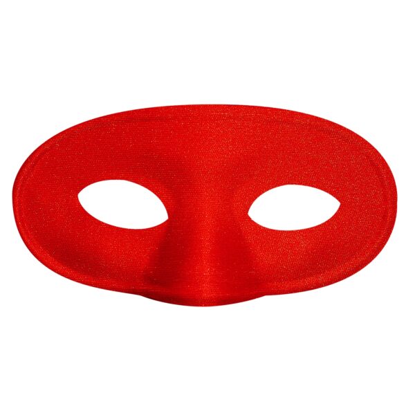 maschera domino rossa