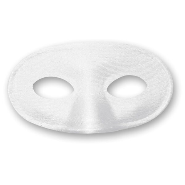 maschera domino bianca