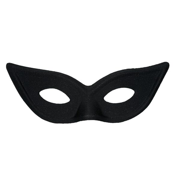maschera domino nera papillon