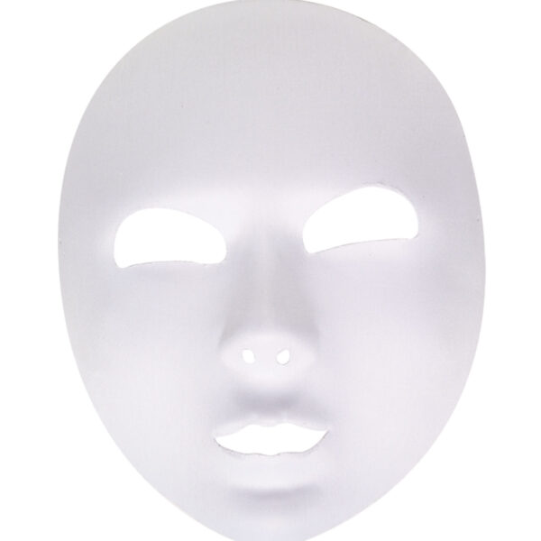 maschera bianca in tessuto