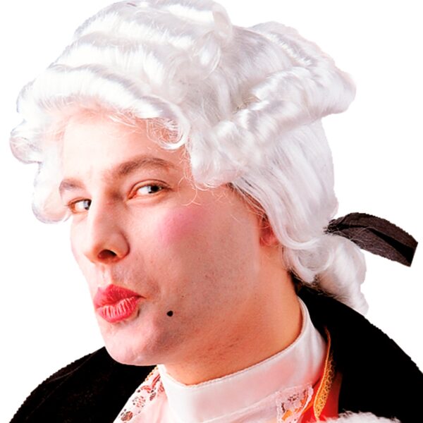 parrucca da casanova bianca