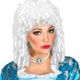 parrucca da nobildonna bianca