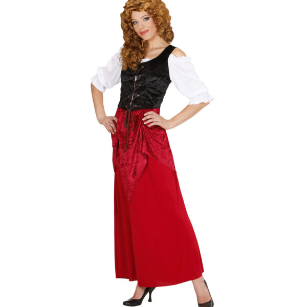 costume da locandiera medievale