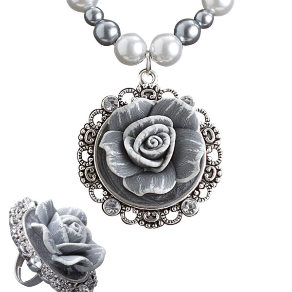 set collana e anello da dama