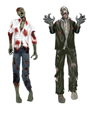 scenografia cartonati zombie